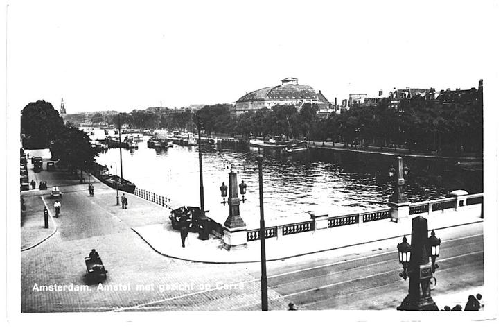 964422 Amsterdam Amstel Carré jr 40 50 Gelopen met postzegel, Verzamelen, Ansichtkaarten | Nederland, Gelopen, Noord-Holland, 1940 tot 1960