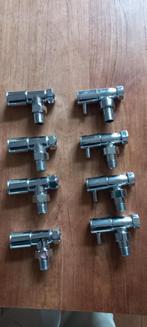 8x C.V. kranen nieuw, Doe-het-zelf en Verbouw, Ophalen, Nieuw, Chroom, Kraan