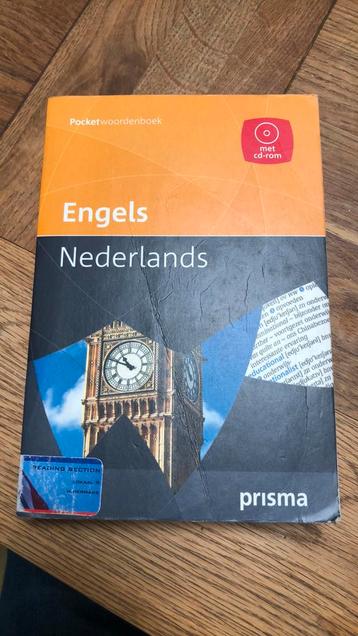 Prisma pocketwoordenboek Engels-Nederlands beschikbaar voor biedingen