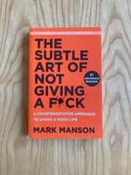 The subtle art of not giving a f*ck van Mark Manson gelezen, Boeken, Ophalen of Verzenden, Gelezen, Mark Manson