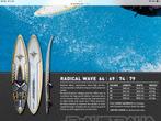 JP radical wave 69, Hurricane carbon vin, North mast 460, Watersport en Boten, Ophalen, Gebruikt, Minder dan 250 cm, Met vin(nen)