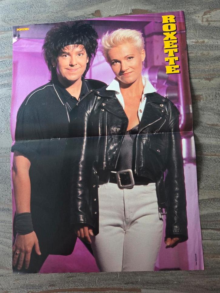 80s / 90s Poster Pakket: Roxette met 29 Posters, Verzamelen, Muziek, Artiesten en Beroemdheden, Poster, Artwork of Schilderij