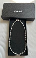Abrazi Halsketting met Parels & Glas sint tip, Met kristal, Overige materialen, Wit, Ophalen of Verzenden
