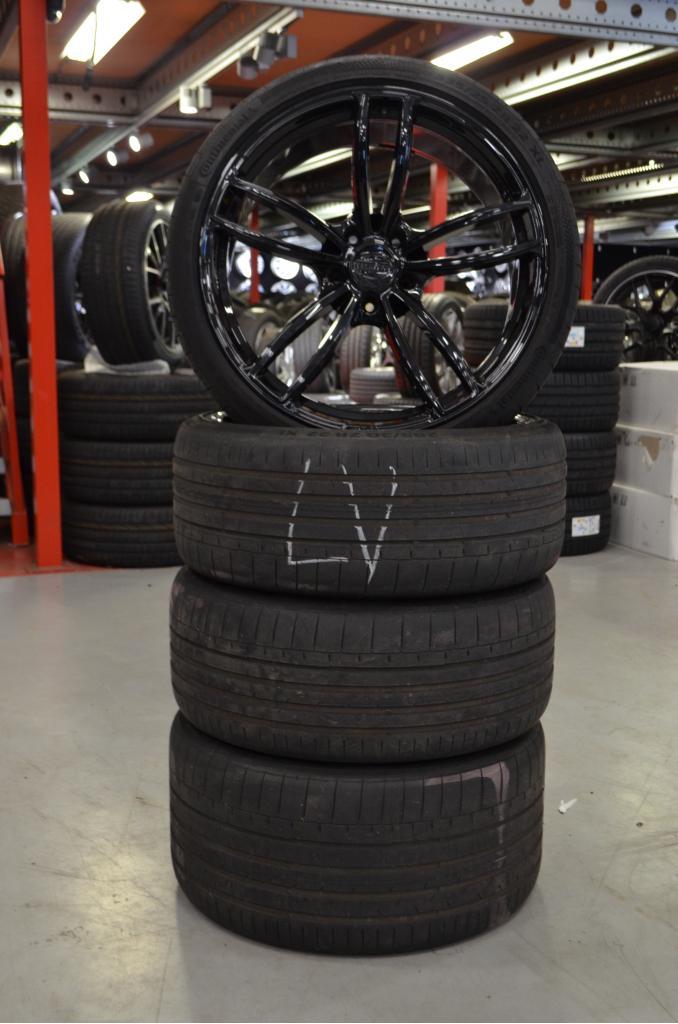 22" Porsche Panamera 971 Velgen TECHART + Continental, Auto-onderdelen, Banden en Velgen, Velg(en), Zomerbanden, Overige maten