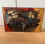 Karel Appel Artprint Two Birds 1954 hand gesigneerd., Antiek en Kunst, Ophalen