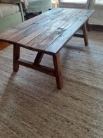 Prachtige stoere, landelijke houten SALONTAFEL, Huis en Inrichting, Ophalen, 100 tot 150 cm, 50 tot 100 cm, Zo goed als nieuw