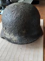 duitse helm WW2 relic battlefield M40 Rusland, Verzenden, Landmacht, Duitsland, Helm of Baret