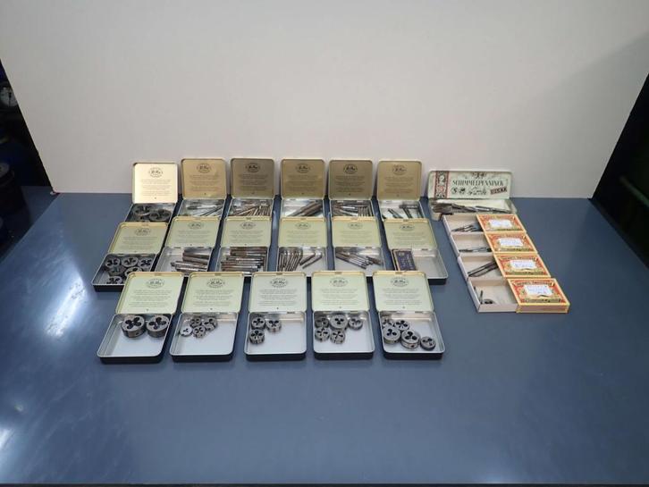 Tappen en Snijplaten M2 t/m M12 + Engelse maten, Doe-het-zelf en Verbouw, Draaibanken, Gebruikt, Overige typen, Ophalen of Verzenden