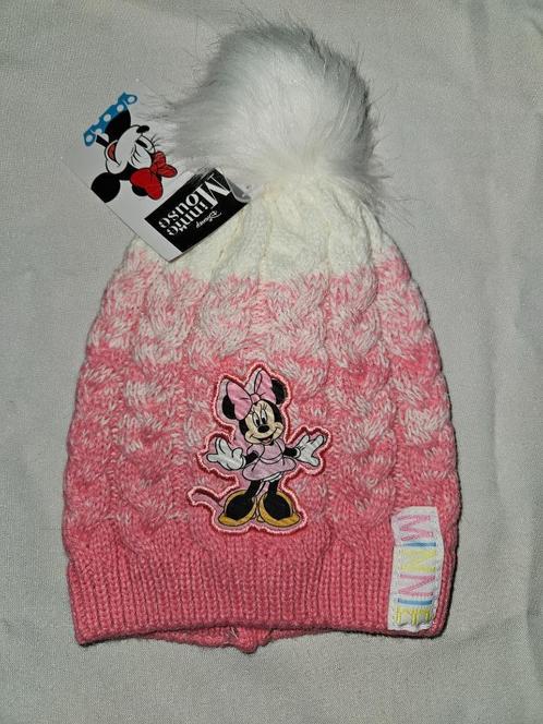 Minnie Mouse wintermuts roze/wit maat 54, Kinderen en Baby's, Kinderkleding | Mutsen, Sjaals en Handschoenen, Nieuw, Muts, Meisje