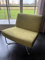 Groene fauteuil met chromen frame, Huis en Inrichting, Stoelen, Ophalen, Overige kleuren, Zo goed als nieuw, Metaal