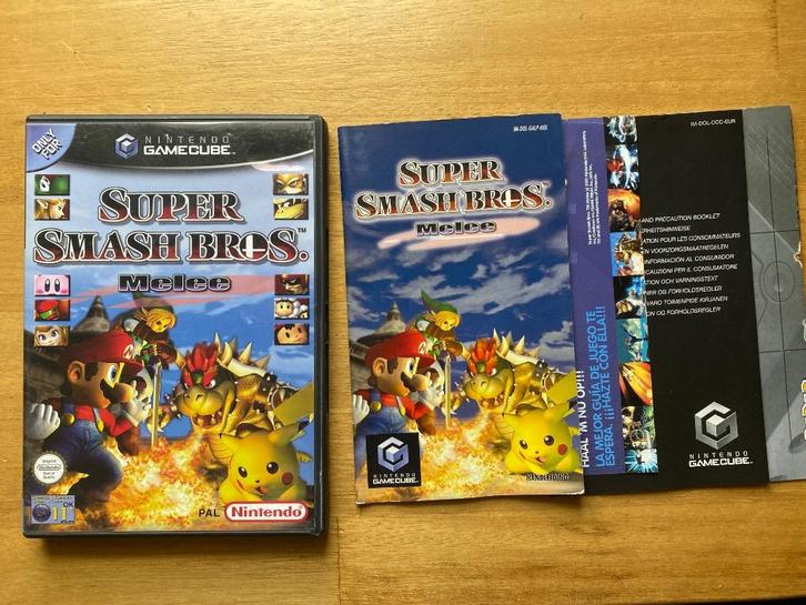 Super Smash bros melee gamecube, Spelcomputers en Games, Games | Nintendo GameCube, Zo goed als nieuw, Avontuur en Actie, 3 spelers of meer