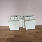 ZGAN 2x(4x) Witte Handed By wand-manden, Huis en Inrichting, Woonaccessoires | Schalen en Manden, Kunststof, Mand, Ophalen of Verzenden