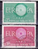 Europa CEPT Frankrijk 1960 MiNr. 1318-1319 gestempeld, Postzegels en Munten, Postzegels | Europa | Frankrijk, Verzenden, Gestempeld