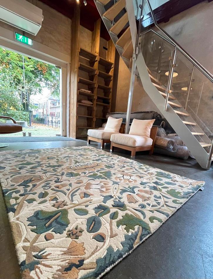 Brink en Campman tapijt Morris & Co Lodden Manilla, Huis en Inrichting, Stoffering | Tapijten en Kleden, Nieuw, 200 cm of meer