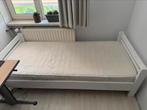 1 persoonsbed (90 x 200) met lattenbodem en matras, Huis en Inrichting, Ophalen, Gebruikt, 90 cm, Eenpersoons