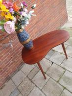 Vintage tafeltje teak/hout ., Ophalen, Gebruikt, Sixties, 75 cm of meer