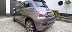 Fiat 500S 0.9 80pk Twinair Turbo 2014 Grijs nwe APK en beurt, Auto's, Voorwielaandrijving, Euro 5, Zwart, Leder en Stof