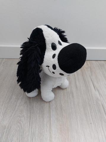 Knuffel woezel en Pip hond Charlie wit zwart L223 beschikbaar voor biedingen