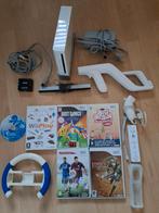 Wii spelcomputer met spellen en controllers, Ophalen of Verzenden, Zo goed als nieuw, Met 2 controllers, Met games