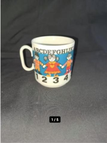 Vintage Children's Cup Mug Hot Chocolate, Cocoa warm milk 8 beschikbaar voor biedingen