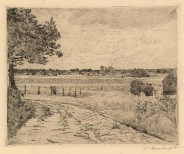 Haverkamp, G.C. (1872-1926). "Hattemerbroek" ets 1914 Hattem beschikbaar voor biedingen