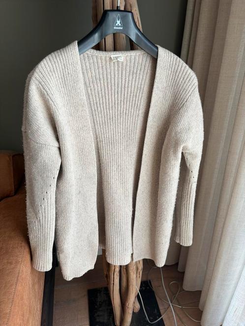 Heerlijk openvallend wollen vest Ekyog 100% wol creme 34/36, Kleding | Dames, Truien en Vesten, Gedragen, Maat 34 (XS) of kleiner
