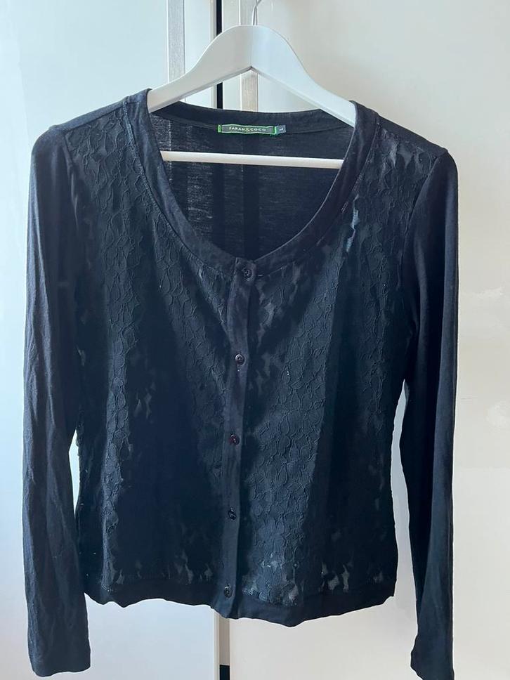 Mooi vestje van farah & coco, Kleding | Dames, Truien en Vesten, Zo goed als nieuw, Maat 42/44 (L), Zwart, Ophalen of Verzenden