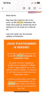 Hele marathon startbewijs wave 4, Ophalen of Verzenden