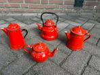 Rood emaille - complete set €20,-, Ophalen of Verzenden