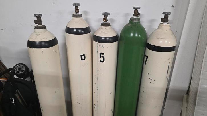 50 Liter duiklucht flessen - Uit Keuring, Watersport en Boten, Duiken, Gebruikt, Overige typen, Ophalen