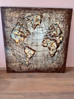 Wereldkaart Schilderij - Vliegtuig Materiaal, Ophalen of Verzenden, Zo goed als nieuw