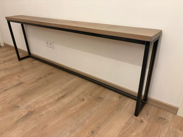 Industriële Sidetable / Tafel voor Voeteinde Bed 180cm, Huis en Inrichting, Tafels | Sidetables, Nieuw, Minder dan 25 cm, 150 tot 200 cm
