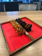 Luxe houtgesneden schaakset, Een of twee spelers, Ophalen, Gebruikt