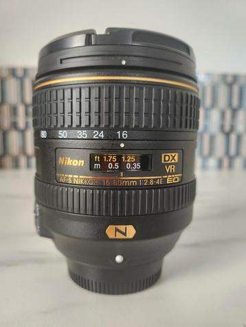 Nikon AF-S 16-80mm F/2.8-4.0 ED VR DX als nieuw beschikbaar voor biedingen