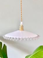 Vintage opaline lampenkap hanglamp lamp, Ophalen of Verzenden, Gebruikt