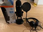 Podcast starter kit - logitech yeti blue, Muziek en Instrumenten, Microfoons, Ophalen of Verzenden, Zo goed als nieuw, Studiomicrofoon