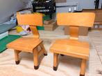 2 Vintage Schoolstoeltjes, Ophalen, Gebruikt, Stoel(en)