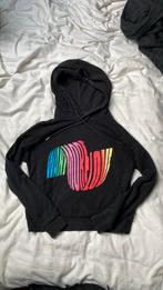 Leuke zwarte sweater met capuchon/hoody maat 152, Gebruikt, Ophalen of Verzenden