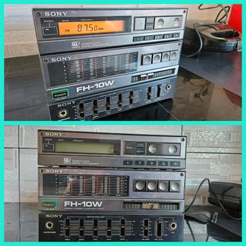 Sony FH-10W retro mini hifi toren – tuner + versterker + equ beschikbaar voor biedingen