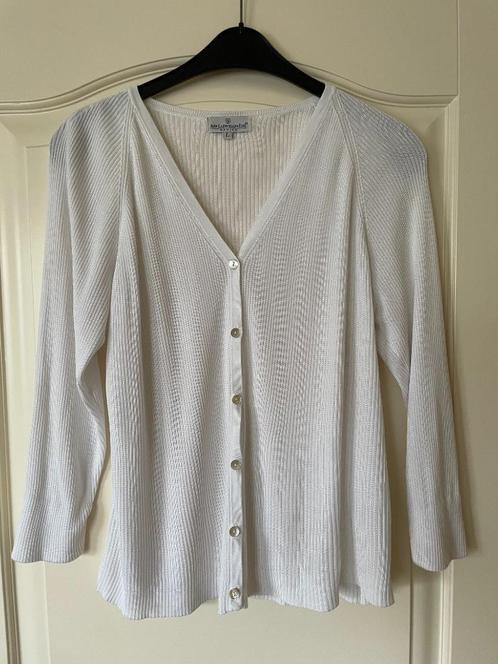Wit vestje, maat L, Ann Llewellyn Esq Basics, Kleding | Dames, Truien en Vesten, Zo goed als nieuw, Maat 42/44 (L), Wit, Verzenden