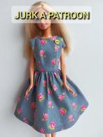 Naaipatroon barbiekleertjes - jurk A + stofjes, Ophalen, Nieuw, Barbie