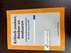 Lidewij w. Niezink - Kritisch zoeken, denken en evalueren, Boeken, Studieboeken en Cursussen, Ophalen, Nieuw, HBO, Lidewij w. Niezink