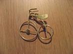 mooie unieke vergulde / gouden antieke fiets broche / hanger, 4 tot 7 cm, Verzenden, Nieuw, Goud