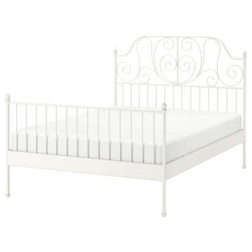 Wit metalen bedframe – IKEA Leirvik - afbeelding 1