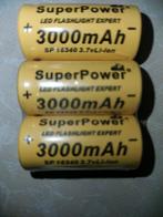 3x NIEUWE SUPERPOWER oplaadbare cellen 3.7v 3000 mah li-ion, Audio, Tv en Foto, Accu's en Batterijen, Nieuw, Ophalen of Verzenden