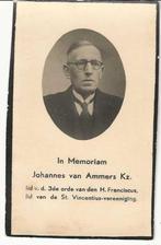 Johannes van Ammers * 1884 Westwoud + 1946, Verzenden, Bidprentje