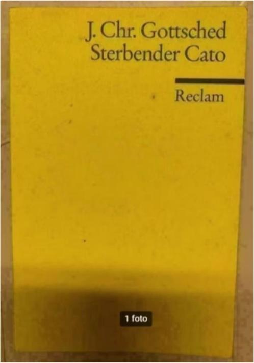 Sterbender Cato; J CHR Gottsched; ISBN 3150020972, Boeken, Taal | Duits, Zo goed als nieuw, Ophalen of Verzenden