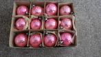 mooie oude roze kerstballen van glas, Diversen, Kerst, Ophalen of Verzenden, Gebruikt