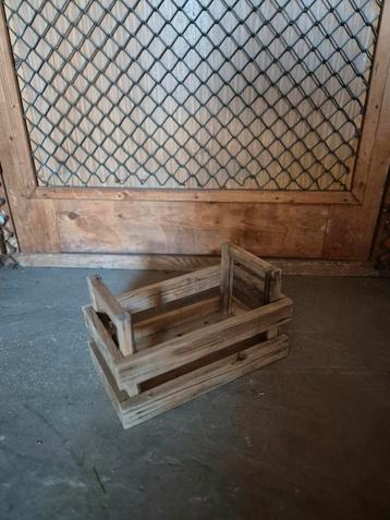 3 houten kratjes️✅️ beschikbaar voor biedingen