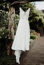 Bohemian A-lijn Bruidsjurk - Code 202588 nu 800 euro, Ophalen, Gedragen, Wit, Trouwjurk